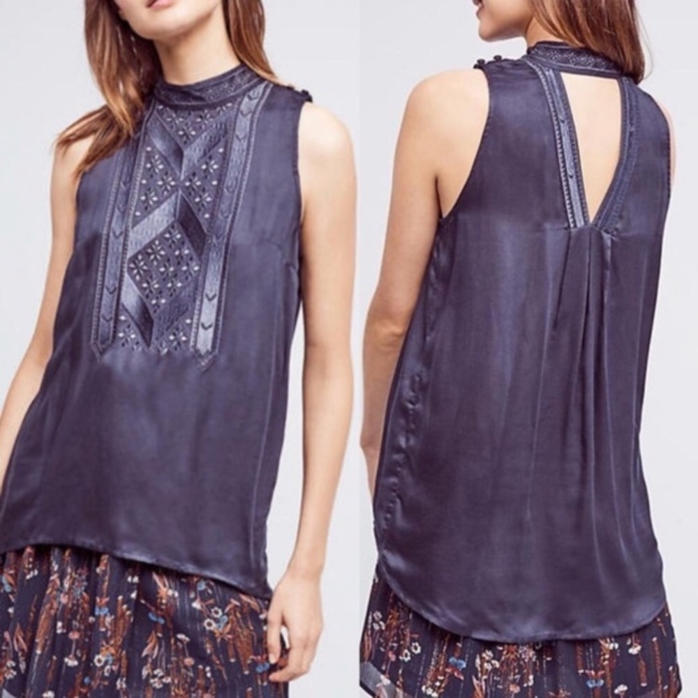 Anthropologie Les Siennes Ilaria Mockneck Tank
